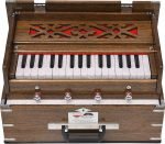 Safri Harmonium- 2¾ Octave By Kaayna Musicals-Portable, Traveler, Baja, 4 Stop (2 Drone), Two Set Reed- Bass/Male, Oak Finish, Gig Bag, Tuning: 440Hz, For Yoga, Bhajan, Kirtan, Mantra, Vocal - Image 8