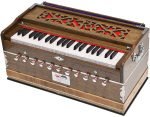 OM Harmonium Pro Grade By Kaayna Musicals, 11 Stop- 6 Main & 5 Drone, 3½ Octaves, Dark Oak Finish, Coupler, Gig Bag, Bass/Male- 440 Hz, For Yoga, Bhajan, Kirtan, Shruti, Mantra, Meditation, Vocal - Image 8