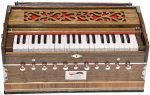 OM Harmonium Pro Grade By Kaayna Musicals, 11 Stop- 6 Main & 5 Drone, 3½ Octaves, Dark Oak Finish, Coupler, Gig Bag, Bass/Male- 440 Hz, For Yoga, Bhajan, Kirtan, Shruti, Mantra, Meditation, Vocal - Image 9