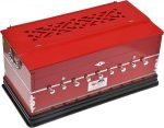 OM Harmonium Pro Grade By Kaayna Musicals, 9 Stops- 5 Main, 4 Drone, 3½ Octaves, Red Colour, Coupler, Gig Bag – 440 Hz- For Yoga, Bhajan, Kirtan, Shruti, Mantra, Meditation, Chant, Vocal - Image 18