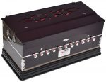 OM Harmonium Pro Grade By Kaayna Musicals, 11 Stops- 6 Main, 5 Drone, 3½ Octaves, Mahogany Colour, Coupler, Gig Bag – 440 Hz. For Yoga, Bhajan, Kirtan, Shruti, Mantra, Meditation, Chant, Vocal - Image 3