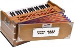 Harmonium Pro Grade By Kaayna Musicals, 9 Stops- 5 Main, 4 Drone, 3½ Octaves, Teak Colour, Flower Bellow, Coupler, Gig Bag – 440 Hz. For Yoga, Bhajan, Kirtan, Shruti, Mantra, Meditation, Chant, Vocal - Image 2