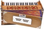 Harmonium Pro Grade By Kaayna Musicals, 9 Stops- 5 Main, 4 Drone, 3½ Octaves, Teak Colour, Flower Bellow, Coupler, Gig Bag – 440 Hz. For Yoga, Bhajan, Kirtan, Shruti, Mantra, Meditation, Chant, Vocal - Image 13