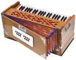Harmonium Pro Grade By Kaayna Musicals, 9 Stops- 5 Main, 4 Drone, 3½ Octaves, Teak Colour, Flower Bellow, Coupler, Gig Bag – 440 Hz. For Yoga, Bhajan, Kirtan, Shruti, Mantra, Meditation, Chant, Vocal - Image 14