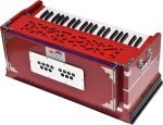 OM Harmonium Pro Grade By Kaayna Musicals, 9 Stops- 5 Main, 4 Drone, 3½ Octaves, Red Colour, Coupler, Gig Bag – 440 Hz- For Yoga, Bhajan, Kirtan, Shruti, Mantra, Meditation, Chant, Vocal - Image 13