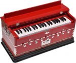 OM Harmonium Pro Grade By Kaayna Musicals, 9 Stops- 5 Main, 4 Drone, 3½ Octaves, Red Colour, Coupler, Gig Bag – 440 Hz- For Yoga, Bhajan, Kirtan, Shruti, Mantra, Meditation, Chant, Vocal - Image 17