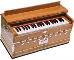 Harmonium Pro Grade By Kaayna Musicals, 9 Stops- 5 Main, 4 Drone, 3½ Octaves, Teak Colour, Flower Bellow, Coupler, Gig Bag – 440 Hz. For Yoga, Bhajan, Kirtan, Shruti, Mantra, Meditation, Chant, Vocal - Image 4