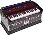 OM Harmonium Pro Grade By Kaayna Musicals, 11 Stops- 6 Main, 5 Drone, 3½ Octaves, Mahogany Colour, Coupler, Gig Bag – 440 Hz. For Yoga, Bhajan, Kirtan, Shruti, Mantra, Meditation, Chant, Vocal - Image 5