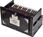 OM Safri Harmonium- 2¾ Octave By Kaayna Musicals-Portable, Traveler, Baja, 4 Stop (2 Drone), Two Set Reed- Bass/Male, Dark Walnut Color, Gig Bag, Tuning: 440Hz, For Yoga, Bhajan, Kirtan, Mantra, Vocal - Image 11