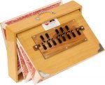 Shruti Box Total Wood- Eco Model- Size (16″ X 12″ X 3″) Inches – 440 Hz, Gig Bag, Natural Teak Finish– C To C Lower Tone Reeds, Surpeti, Yoga, Bhajan, Kirtan, Mantra, Raga, Drone, Chant, Vocal