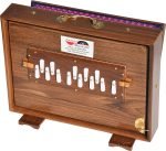 Shruti Box Teak Wood Size (16″ X 12″ X 3″) Inches- Golden Special- 440 Hz, Gig Bag, Natural Color, Key- C To C (Lower Tone), Surpeti, Yoga, Bhajan, Kirtan, Mantra, Drone, Vocal - Image 6