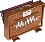 Shruti Box Teak Wood Size (15″ X 10″ X 3″) Inches – Tuned : 440 Hz, Gig Bag, Natural Color, Key – C To C Lower Tone Reeds, Sur Peti, Surpeti, Yoga, Bhajan, Kirtan, Mantra, Drone, Vocal, Music - Image 8