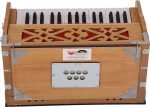 Harmonium Mini Magic By Kaayna Musicals, 4 Stop- 2 Main & 2 Drone, 2¾ Octave, Teak Colour, Gig Bag , Bass/Male- 440 Hz, Best for Yoga, Bhajan, Kirtan, Shruti, Mantra, Meditation, Chant, Vocal - Image 16