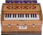 Harmonium Mini Magic By Kaayna Musicals, 4 Stop- 2 Main & 2 Drone, 2¾ Octave, Teak Colour, Gig Bag , Bass/Male- 440 Hz, Best for Yoga, Bhajan, Kirtan, Shruti, Mantra, Meditation, Chant, Vocal - Image 6