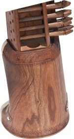 Sarangi-Special Quality-Hand Made Tun Wood- Unique Playing Bow, Gig Bag, Wooden Tuning Key & Sheesham Wood Tuning Pegs for Long life, Comes with Extra String & Rosen, Natural Wood Finish - Image 17