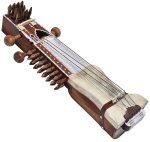 Sarangi-Special Quality-Hand Made Tun Wood- Unique Playing Bow, Gig Bag, Wooden Tuning Key & Sheesham Wood Tuning Pegs for Long life, Comes with Extra String & Rosen, Natural Wood Finish - Image 3