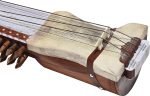 Sarangi-Special Quality-Hand Made Tun Wood- Unique Playing Bow, Gig Bag, Wooden Tuning Key & Sheesham Wood Tuning Pegs for Long life, Comes with Extra String & Rosen, Natural Wood Finish - Image 4