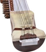 Sarangi-Special Quality-Hand Made Tun Wood- Unique Playing Bow, Gig Bag, Wooden Tuning Key & Sheesham Wood Tuning Pegs for Long life, Comes with Extra String & Rosen, Natural Wood Finish - Image 7