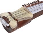 Sarangi-Special Quality-Hand Made Tun Wood- Unique Playing Bow, Gig Bag, Wooden Tuning Key & Sheesham Wood Tuning Pegs for Long life, Comes with Extra String & Rosen, Natural Wood Finish - Image 8