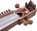 Sarangi-Special Quality-Hand Made Tun Wood- Unique Playing Bow, Gig Bag, Wooden Tuning Key & Sheesham Wood Tuning Pegs for Long life, Comes with Extra String & Rosen, Natural Wood Finish - Image 9