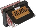 Shruti Box Total Wood- Eco Model- Size (16″ X 12″ X 3″) Inches – 440 Hz, Gig Bag, Oak Finish– C To C Lower Tone Reeds, Surpeti, Yoga, Bhajan, Kirtan, Mantra, Raga, Drone, Chant, Vocal - Image 2
