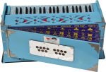 Sky Blue Harmonium Pro Grade By Kaayna Musicals, 9 Stops- 5 Main, 4 Drone, 3½ Octaves, Coupler, Gig Bag – 440 Hz- For Yoga, Bhajan, Kirtan, Shruti, Mantra, Meditation, Chant, Vocal - Image 14