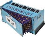 Sky Blue Harmonium Pro Grade By Kaayna Musicals, 9 Stops- 5 Main, 4 Drone, 3½ Octaves, Coupler, Gig Bag – 440 Hz- For Yoga, Bhajan, Kirtan, Shruti, Mantra, Meditation, Chant, Vocal - Image 15