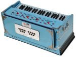 Sky Blue Harmonium Pro Grade By Kaayna Musicals, 9 Stops- 5 Main, 4 Drone, 3½ Octaves, Coupler, Gig Bag – 440 Hz- For Yoga, Bhajan, Kirtan, Shruti, Mantra, Meditation, Chant, Vocal - Image 20