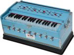 Sky Blue Harmonium Pro Grade By Kaayna Musicals, 9 Stops- 5 Main, 4 Drone, 3½ Octaves, Coupler, Gig Bag – 440 Hz- For Yoga, Bhajan, Kirtan, Shruti, Mantra, Meditation, Chant, Vocal - Image 8