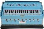 Sky Blue Harmonium Pro Grade By Kaayna Musicals, 9 Stops- 5 Main, 4 Drone, 3½ Octaves, Coupler, Gig Bag – 440 Hz- For Yoga, Bhajan, Kirtan, Shruti, Mantra, Meditation, Chant, Vocal - Image 9