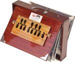 Shruti Box Total Wood- Eco Model- Size (16″ X 12″ X 3″) Inches – 440 Hz, Gig Bag, Cherry Colour– C To C Lower Tone Reeds, Surpeti, Yoga, Bhajan, Kirtan, Mantra, Raga, Drone, Chant, Vocal