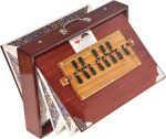 Shruti Box Total Wood- Eco Model- Size (16″ X 12″ X 3″) Inches – 440 Hz, Gig Bag, Cherry Colour– C To C Lower Tone Reeds, Surpeti, Yoga, Bhajan, Kirtan, Mantra, Raga, Drone, Chant, Vocal - Image 2