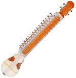 Esraj With Bow-Best Pro Quality, Gear Tuning, 4 Main String, 15 Sympathetic String, Fiber Case, Tun Wood, Beautiful Craft Work, Natural Wood Colour, With Extra String & Rosin For Bhajan, Kirtan, Raaga - Image 13