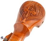Esraj With Bow-Best Pro Quality, Gear Tuning, 4 Main String, 15 Sympathetic String, Fiber Case, Tun Wood, Beautiful Craft Work, Natural Wood Colour, With Extra String & Rosin For Bhajan, Kirtan, Raaga - Image 18