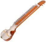 Esraj With Bow-Best Pro Quality, Gear Tuning, 4 Main String, 15 Sympathetic String, Fiber Case, Tun Wood, Beautiful Craft Work, Natural Wood Colour, With Extra String & Rosin For Bhajan, Kirtan, Raaga - Image 8