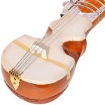 Esraj With Bow-Best Pro Quality, Gear Tuning, 4 Main String, 15 Sympathetic String, Fiber Case, Tun Wood, Beautiful Craft Work, Natural Wood Colour, With Extra String & Rosin For Bhajan, Kirtan, Raaga - Image 10