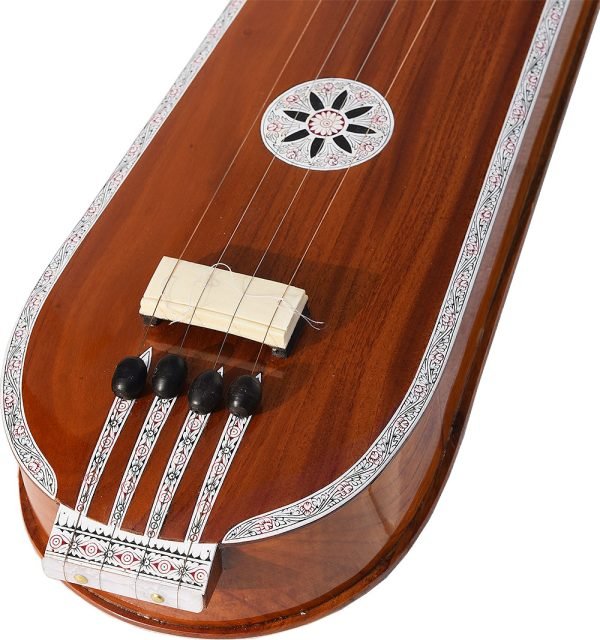 Box Tanpura (Male/Female) Full Size (134 CM) With Carry Bag, Tambura, Tanpuri, 4 Main String, Tun Wood, Beautiful Craft Inlay Work, Best Sound With Extra Strings, For Yoga, Bhajan, Kirtan, Mantra, Raaga, Drone, Shruti - Image 11