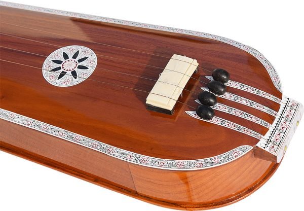 Box Tanpura (Male/Female) Full Size (134 CM) With Carry Bag, Tambura, Tanpuri, 4 Main String, Tun Wood, Beautiful Craft Inlay Work, Best Sound With Extra Strings, For Yoga, Bhajan, Kirtan, Mantra, Raaga, Drone, Shruti - Image 12