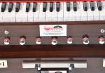 Harmonium Traveler/Portable/Folding Type By Kaayna Musicals, 9 Stops- 5 Main & 4 Drone, 3½ Octaves, Coupler, Walnut Colour, Carry Bag, Bass-Male Reed – 440 Hz, For Yoga, Bhajan, Kirtan, Vocal - Image 8