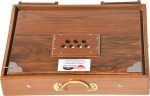 Shruti Box Teak Wood Size (16″ X 12″ X 3″) Inches- 440 Hz, Gig Bag, Natural Color, Key- C To C (Lower Tone), Surpeti, Yoga, Bhajan, Kirtan, Mantra, Drone, Vocal - Image 18