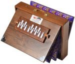 Shruti Box Teak Wood Size (16″ X 12″ X 3″) Inches- 440 Hz, Gig Bag, Natural Color, Key- C To C (Lower Tone), Surpeti, Yoga, Bhajan, Kirtan, Mantra, Drone, Vocal - Image 3
