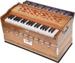 Harmonium Teak Wood Extra Height By Kaayna Musicals- 9 Stops- 5 Main- 4 Drone, 3½ Octaves, Two Set Reed- Bass/Male- 440 Hz, Coupler, Carry Bag. For Yoga, Bhajan, Kirtan, Shruti, Mantra, Chant, Vocal - Image 4