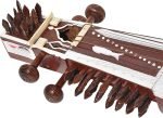 Sarangi-Hand Made Indian Tun Wood-With Playing Bow, Gig Bag & Wooden Tuning Key, Solid Wood Tuning Pegs for Long life, Comes with Extra String & Rosen, Natural Wood Finish. Best For Beginner - Image 6