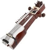 Sarangi-Hand Made Indian Tun Wood-With Playing Bow, Gig Bag & Wooden Tuning Key, Solid Wood Tuning Pegs for Long life, Comes with Extra String & Rosen, Natural Wood Finish. Best For Beginner - Image 2