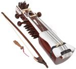 Sarangi-Hand Made Indian Tun Wood-With Playing Bow, Gig Bag & Wooden Tuning Key, Solid Wood Tuning Pegs for Long life, Comes with Extra String & Rosen, Natural Wood Finish. Best For Beginner - Image 3