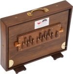 Shruti Box Teak Wood Size (16″ X 12″ X 3″) Inches- 440 Hz, Gig Bag, Natural Color, Key- C To C (Lower Tone), Surpeti, Yoga, Bhajan, Kirtan, Mantra, Drone, Vocal - Image 3