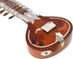 Sitar- Ravi Shankar Style With A Carry Bag- Studio Sitar- Semi Pro- 7 Main String, 13 Sympathetic Strings, Tun Wood, Traveler Model, Extra Strings, Few Mizrabs, With Pick-Up – Volume & Tone Control - Image 7