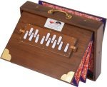 Shruti Box Teak Wood Size (16″ X 12″ X 3″) Inches- 440 Hz, Gig Bag, Natural Color, Key- C To C (Lower Tone), Surpeti, Yoga, Bhajan, Kirtan, Mantra, Drone, Vocal - Image 2