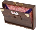Shruti Box Teak Wood Size (16″ X 12″ X 3″) Inches- 440 Hz, Gig Bag, Natural Color, Key- C To C (Lower Tone), Surpeti, Yoga, Bhajan, Kirtan, Mantra, Drone, Vocal - Image 15