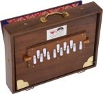 Shruti Box Teak Wood Size (16″ X 12″ X 3″) Inches- 440 Hz, Gig Bag, Natural Color, Key- C To C (Lower Tone), Surpeti, Yoga, Bhajan, Kirtan, Mantra, Drone, Vocal - Image 10